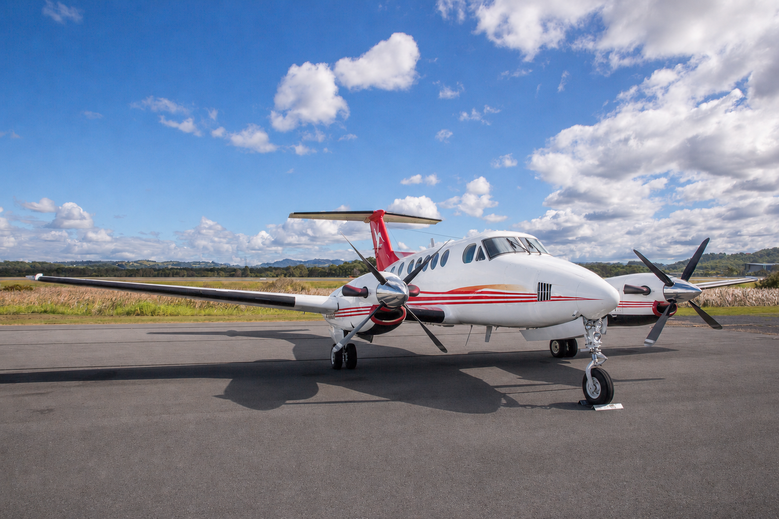 Private aircraft prepared for a scenic flight